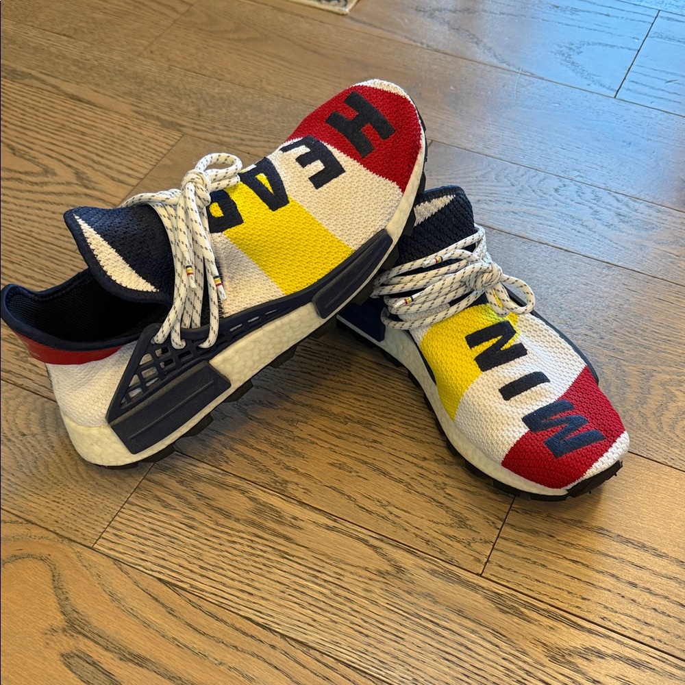 adidas Multicolor Sneakers with Red, Yellow, and Blue